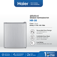 Haier ตู้เย็นมินิบาร์ ขนาด 1.7 คิว รุ่น HR-50