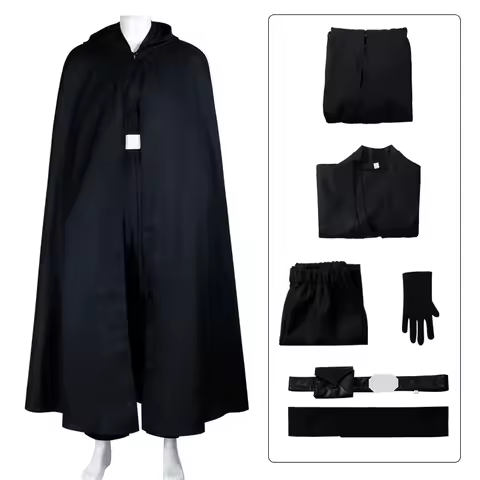 Jedi Knight Luke Skywalker Cosplay Costume Top And Pants With Cloak Halloween Masquerade Carnival Pa