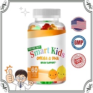 Halal Omega-3 Gummies for Kids DHA/EPA/ALA, Brain Health Support Kids Development