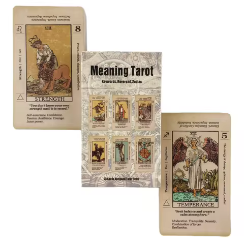 Meaning Tarot Card With Meaning On Them Beginner Tarot Keyword Antiqued Tarot Deck Learn Tarot 78 Ca