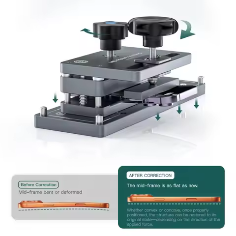 TBK 215B 3in1 Phone Frame Straightener Correction Jig For Mid Frame Bending Side Border Deformation 