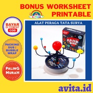 Avita.id Solar System Teaching Aids/Mini Solar System Simulation Montessori Toys/DIY Solar System Pr