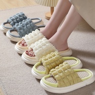 BBD Cake Puff Thick Bottom Linen Adult Indoor Slippers HM257 Selipar