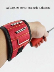 1入磁力手腕工具袋（針對電工）,可吸附拾取工具和螺絲刀,磁力手環