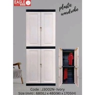 EAGLE DIY Plastic Storage Cabinet/ Wardrobe/ Almari Baju/ Pakaian/Almari Serbaguna
