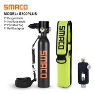SMACO S300 Plus Mini Scuba Tank 0.5L Portable Mini Diving Tank Reusable Pony Bottle Tank with 5-10 M