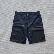 Chrome Hearts 克羅心 十字架貼皮雙膝大貼皮尼龍工裝短褲 W33 十字花+馬蹄印銀紐