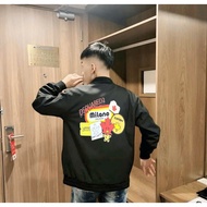 Jacket Wind Milano Dsquared2 015 2-Layer Parachute Fabric with Ribbed Collar and High Quality Silver