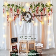 Dekorasi Backdrop Lamaran Nikahan Aqiqah Background Backdrop Paket T