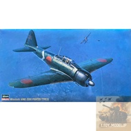Hasegawa 1/48 Mitsubishi A6M3 Zero Fighter Type22 Aircraft Model War Assembled
