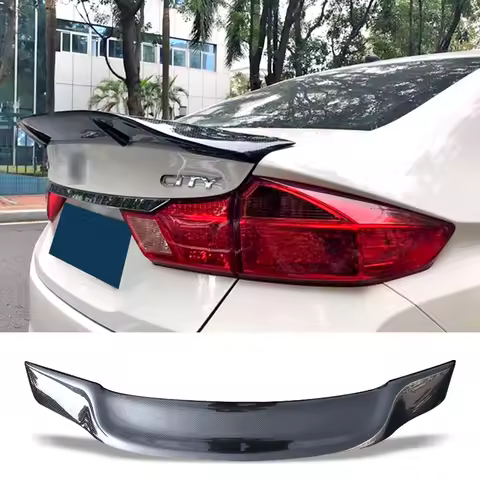 Car Trunk Spoiler Carbon Fiber FRP Auto Rear Trunk Wing R Style Refit Accessories Spoiler For Honda 