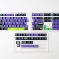 [New]EVA Unit-01 Keycap Side Engraved Translucent Transparent Original Height PBT Sublimation HI75 F