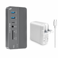 ACASIS 10-in-1 Hub USB C Hard Drive M.2 SSD Enclosure  USB-C Gen2 10Gbps PCIe SSD Case M2 SATA NVME 