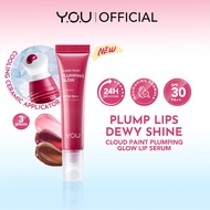 [NEW LAUNCH] YOU Cloud Paint Plumping Glow Lip Serum 8ml SPF30++ Plump Lips Dewy Shine 24H Moisturiz