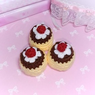 keychain Crochet pudding | Pudding crochet keychain Crochet pudding