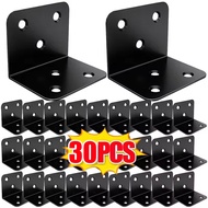 10/20/30Pcs Stainless steel Angle Code - Corner Code Fastener - L-shaped, Black, Metal - Drawer Angl