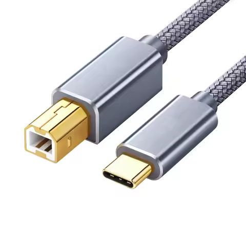USB C To USB B 2.0 Printer Cable Laptop Scanner Printer Cable Type C USB Printer Cable Cord for HP C