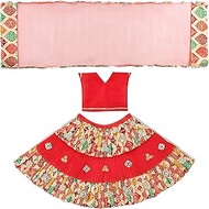 Decorative Laxmi Durga Devi MATA Dress poshak vastra Indian traditional Cloth lehanga Chunari Pooja 