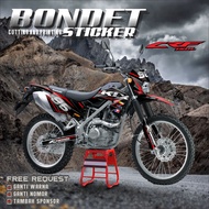 Decal STICKER KLX 150 BF MOTORCYCLE STICKER free custom design