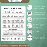 Table of Pillars of Faith and Islam