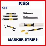 CLEARANCE KSS MARKER STRIP|MS-65|MS-100|FLAT CABLE MARKER