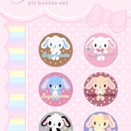 Bunnies pin button set fanmade 2