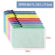 Zipper Bag / Map Jaring / Map Ziper Kecil / Map Zipper Besar / Travel Pouch / Map Resleting / Map Pl