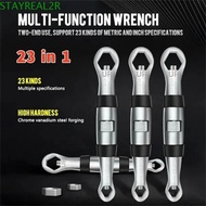 STAYREAL2R Universal Wrench, Adjustable Spanner 7-19mm Adjustable Spanner, Universal Open End CR-V K