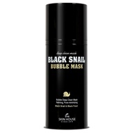 The Skin House Black Snail Bubble Mask 3.4 fl.oz. Deep Cleanses Pore, Blackheads | Carbonated Bubble