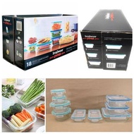 美國康寧 Pyrex 玻璃保鮮盒套裝 (1套18件)