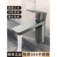 paip sinki dapur 2 kepala paip sinki dapur paip sinki Stainless Steel Faucet Washbasin Hot and Cold 