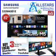 (ALLSTARS : We are Back PROMO) Samsung S32BM501E 32 inch Smart Monitor M5 (White) Flat / 1,920 x 1,080 / HDR10