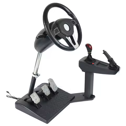 English School Emulate Computer Game Steering Wheel Car Driving Simulator Training Aircraft Automobi