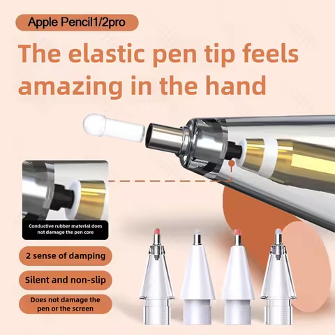 Appl Pencil Nib For Apple Pencil Pro iPads Pencil 1st 2nd 3th USB-C Double Layer Thin Silent Replace