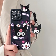 OPPO Reno4 Lite Reno4 Reno4 Pro 4G Reno8 5G Reno8 Pro Reno8T Reno8 Reno5 Pro 5G T 5G Reno7 4G Reno8 4G Cute Kulomi Phone Case with Holder Stand Lanyard