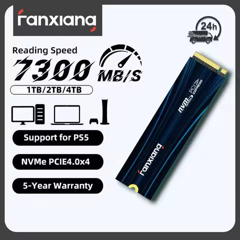Fanxiang S880E 7300MB/s NVMe M.2 SSD Drive 1TB/2TB/4TB PCIe Gen 4 Gaming SSD Internal Solid State Dr