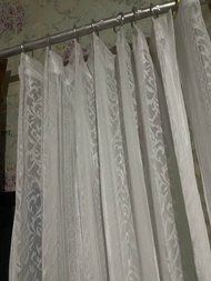 vitrase gorden vitrase model semokering dan plisket vitrase import putih tebal