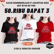 PACKAGE 3 INDEPENDENCE T-SHIRTS 17 AUGUST 2025 cheap short-sleeved adult August clothes