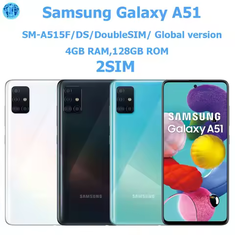 Samsung Galaxy A51 Smartphone 2SIM European Version 6.5-inch AMOLED Screen 4GB 128GB Samsung Android