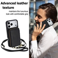 R* Crossbody Phone Wallet Case Adjustable Shoulder Band for 15 15PM 16PM 17PM