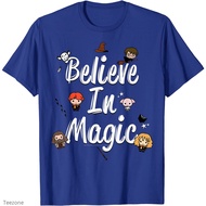 HOT ITEM!!Family Tee Couple Tee Harry  Believe In Magic Cute Cartoon Text T-Shirt For Adult potter T-shirt