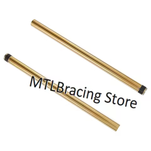 Silver/Gold Front Fork Suspension Inner Tubes Pair For YAMAHA TZR250 1KT 1987-1989 39x620mm 1KT-2311