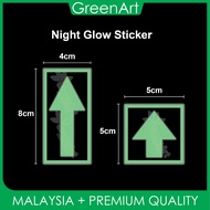 Arrow sticker Glow in the dark Direction sticker Arrow guide sticker Arah Laluan sticker SOP arrow s