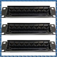 (FTQN) 3X 8 Port Straight-Through CAT6 Patch Panel RJ45 Network Cable Adapter Jack Ethernet Distribu