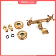 Kitchen Faucet Dual Lever Hot and Cold Water Kitchen Sink Mixer Tap Vintage Kitchen Tap SHOPSKC4173