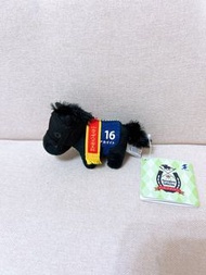 10cm 🖤  黑色迷你細馬仔毛公仔鎖匙扣掛件吊飾 🏇🏻 天皇賞冠軍賽馬名馬傳說 馬年吉祥物新年馬到功成 SK Japan 日本景品賽馬娘 純血馬收藏玩具毛絨玩偶 mini tiny horse po