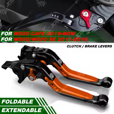 JDSTUNING For Kawasaki W800 CAFE/W800/W800SE Folding Clutch and Brake Lever Set Adjustable Levers Ac