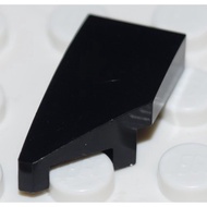 [2 Pieces] LEGO Left Wedge Plate 2x1x2/3 Black ID 6181720 29120