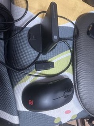Zowie fk2-dw 無線滑鼠連接收器同充電座