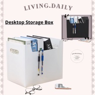 【QUALITY】Home Office File Storage Box Books File Box Paper Holders Office Documents Desktop Organise